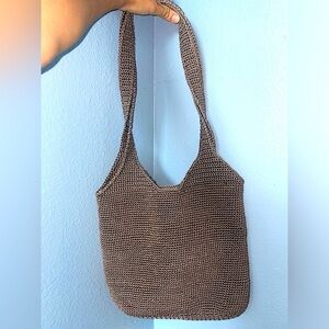 Hobo bag crotchet bag shoulder bag boho bag bohemian bag neutral brown purse